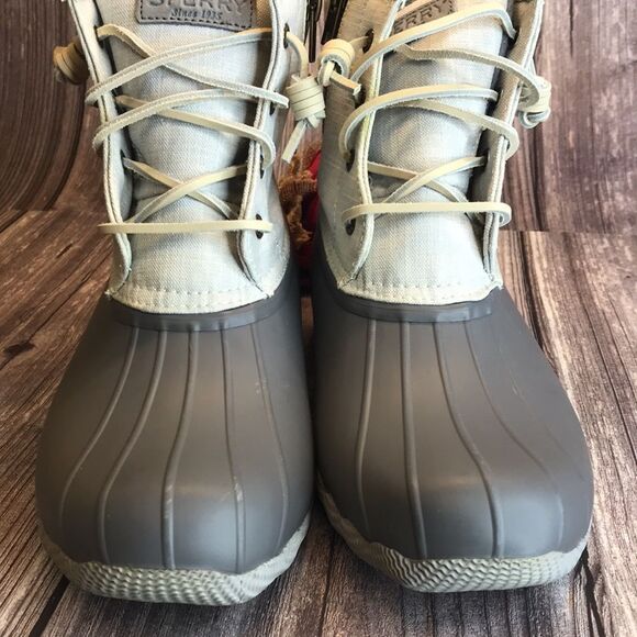 SPERRY Saltwater Duck Grey Booties - Picture 13 of 13